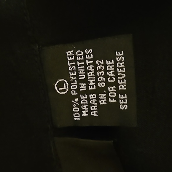 VTG CASSEE'S Black Satin Metallic Button Down Long Sleeve Dress Shirt - Picture 6 of 7